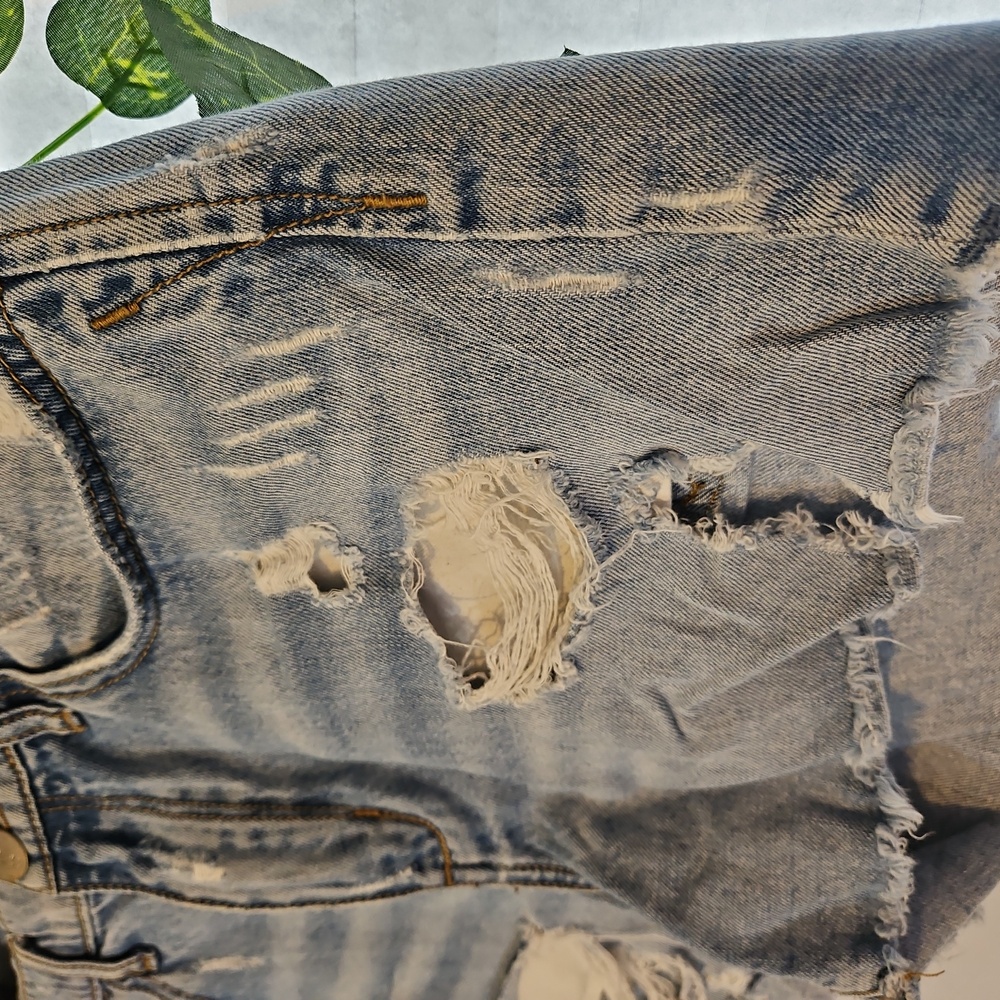 Gilded Intent Distressed Mid Rise Jean Shorts - Picture 10 of 10